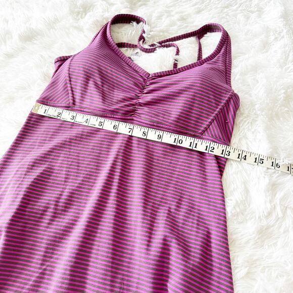 PrAna Striped Performance Dress Small Purple Pink Activewear Size Small - Picture 7 of 8